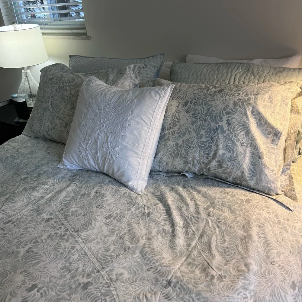 Pottery Barn Queen Duvet with shams